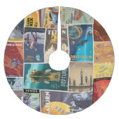 Rok van de Space Vacation tree Kerstboom Rok (Voorkant)