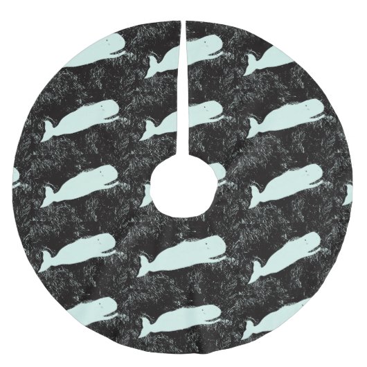 rok van witte walvissen kerstboom rok (Voorkant)