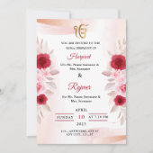 Roka Ceremony Invitation Card, Fiançailles (Devant)