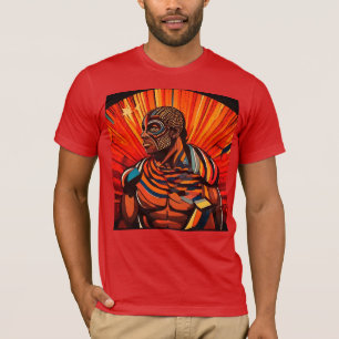 RokCloneDesigns homme's Multicolored T-Shirt noir