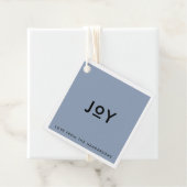 Roke Blue Joy | Minimale moderne kerst Bedankjes Labels (In situ)