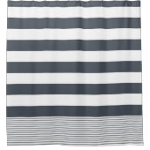 Roke Blue Turkey Stripe Douchegordijn (Voorkant)