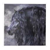 Roke en Ebony Art Tile Tegeltje (Voorkant)