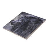 Roke en Ebony Art Tile Tegeltje (Zijkant)