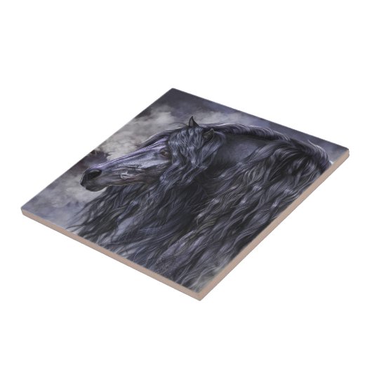 Roke en Ebony Art Tile Tegeltje (Zijkant)