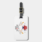 Roken alsjeblieft stoppen bagagelabel (Voorkant verticaal)