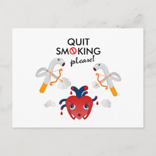 Roken alsjeblieft stoppen briefkaart