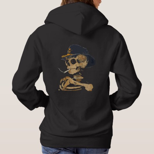 Roken Cowboy Skelet Hoodie (Achterkant)
