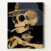 Roken Cowboy Skelet Notitieboek (Achterkant)
