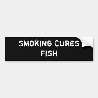 Roken Cures Vis Bumpersticker