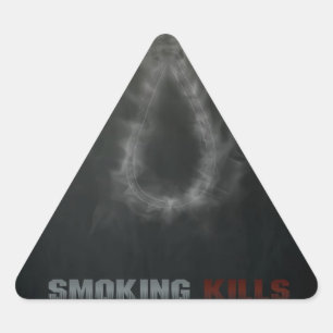 Roken doodt de helling driehoek sticker