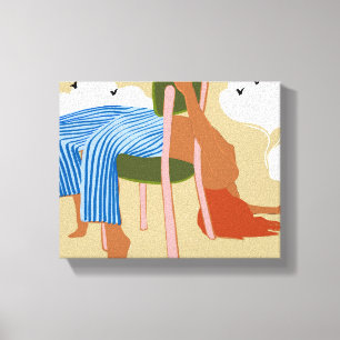 Roken en wolken maken canvas afdruk