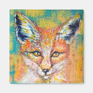 Roken Fox Original Artwork Magnet Magneet