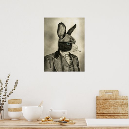 Roken Hare Poster (Keuken)