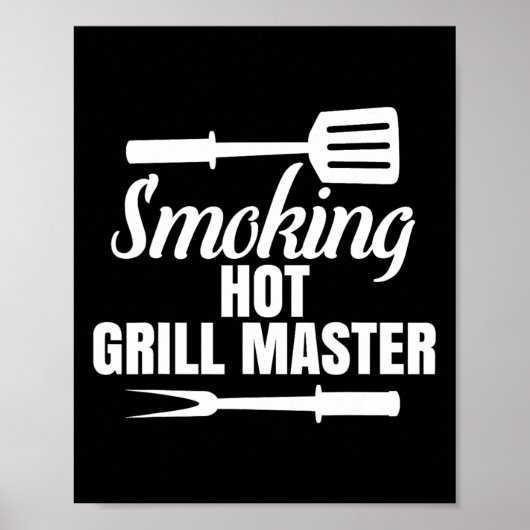 Roken Hot Grill Master BBQ Koning Koningin van de Poster (Voorkant)