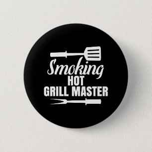 Roken Hot Grill Master BBQ Koning Koningin van de Ronde Button 5,7 Cm