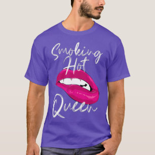 Roken Hot Queen Diva Queen Vrouwelijkheid Cabaret T-shirt