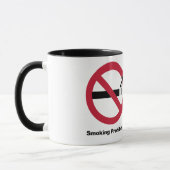 Roken is verboden. Toegestane damping Mok (Links)