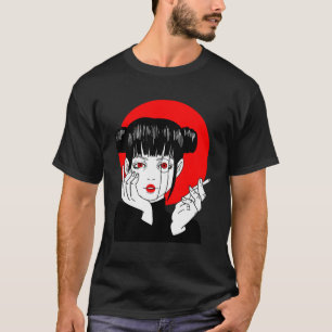 Roken Japans Babe Anime Geisha Manga Nipponese T-shirt