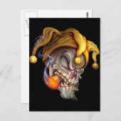 Roken Jester Skull Briefkaart (Voorkant / Achterkant)