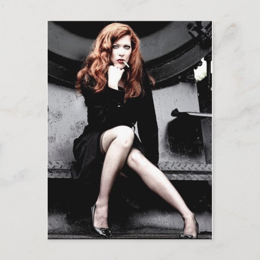 Roken Lady Briefkaart (Voorkant)