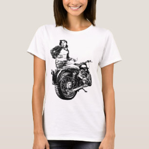 Roken met motor t-shirt