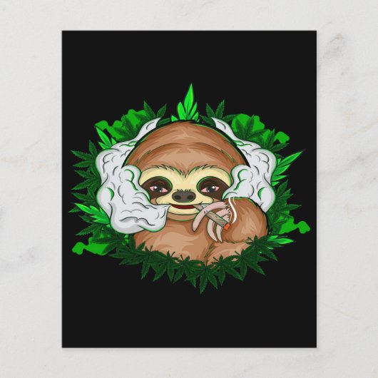 Roken met onkruid, gestonte sleuf flyer (Voorkant)