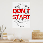 Roken niet poster (Keuken)