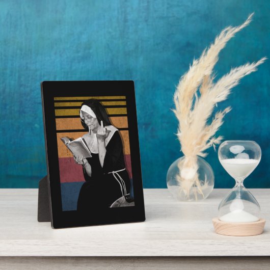 Roken Nuns Retro-stijl Fotoplaat (Zijkant)
