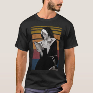 Roken Nuns Retro-stijl T-shirt
