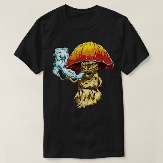 Roken paddenstoeldrugs Pipet Psychedelic Magic Mus T-shirt (Design voorkant)
