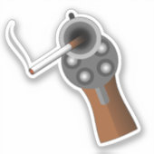 Roken Pistool Sticker (Voorkant)