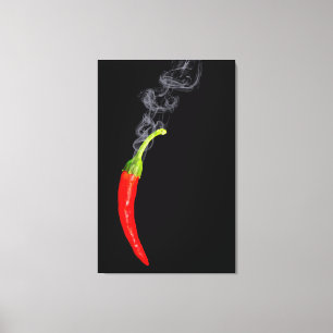 Roken Red Hot Chili Pepper Canvas Afdruk