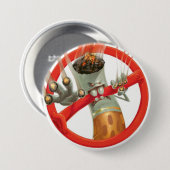 roken ronde button 7,6 cm (Voorkant /achterkant)