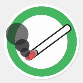 Roken Ronde Sticker
