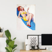 Roken Roodkop omhoog Poster (Thuiskantoor)