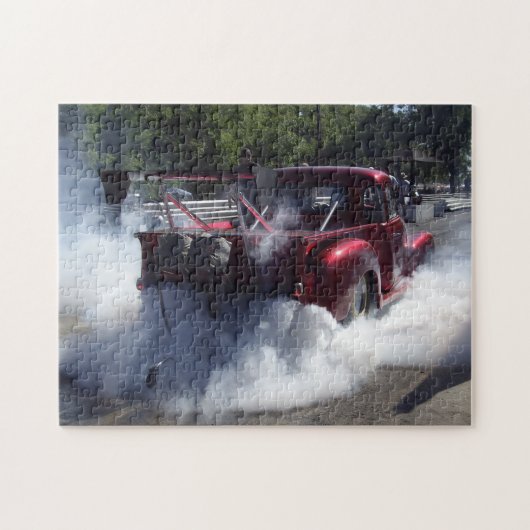 Roken Roodslag bij de puzzel van de Reizen van de Legpuzzel (Horizontaal)