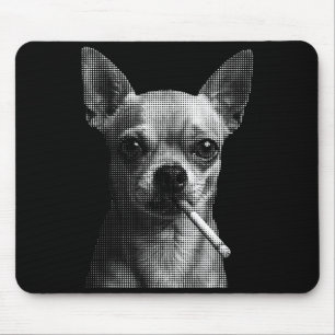 Roken sigaret grappige chihuahua hond liefhebber m muismat