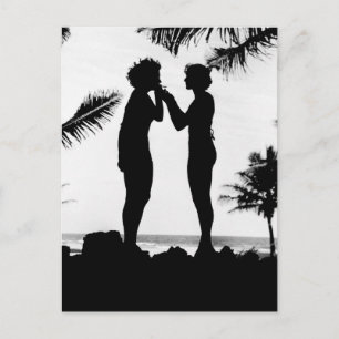 Roken Silhouette, jaren veertig Briefkaart