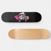 Roken Skeleton Cowboy Skateboard (Horizontaal)