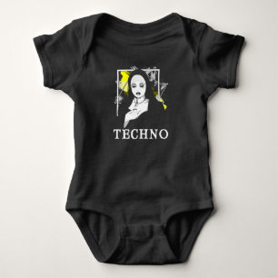 Roken Techno Nun Religion Electronic Bass Music Romper