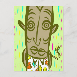 Roken Tiki Briefkaart