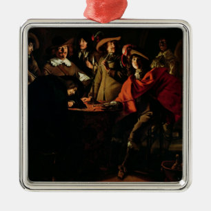 Roken van de bewakers, 1643 metalen ornament