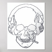 Roken van de huid folie afdrukken (Voorkant)