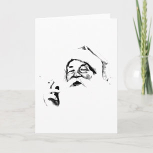Roken van de Kerstman. De  Kerstman rookt een siga Feestdagen Kaart