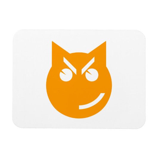 Roken van Emoji Cat Magneet (Horizontaal)