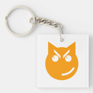 Roken van Emoji Cat Sleutelhanger