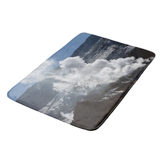 Roken van fumarole in krater van actieve vulkaan badmat (Gekanteld)