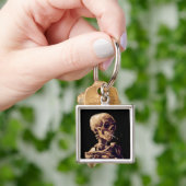 Roken van het skelet van Van Gogh Sleutelhanger (Hand)