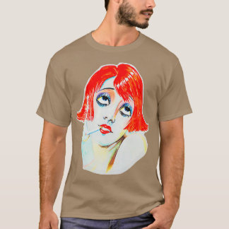 Roken van Redhead Girl Smoking T-shirt